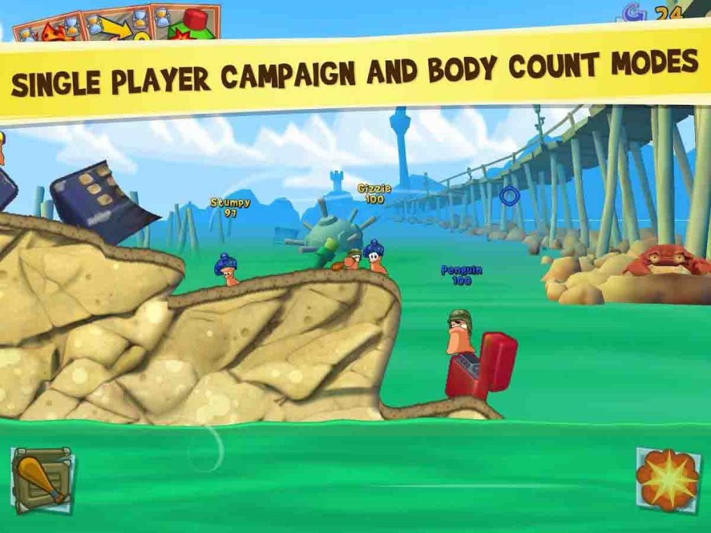 Worms 3 v2.06 Mod APK