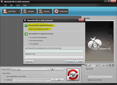 Aiseesoft PDF to ePub Converter v3.3.16 Free Download Full