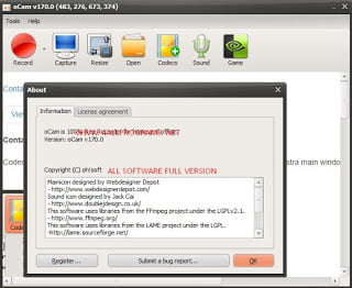oCam Screen Recorder 510.0 Free Download Full