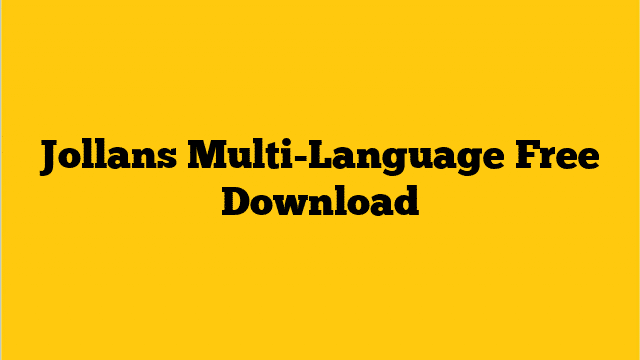 Jollans Multi-Language Free Download