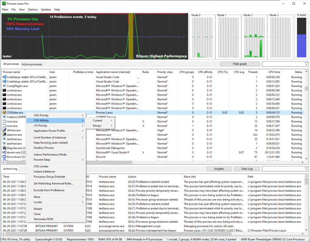 Bitsum Process Lasso Pro 12.4.4.20 Free Download