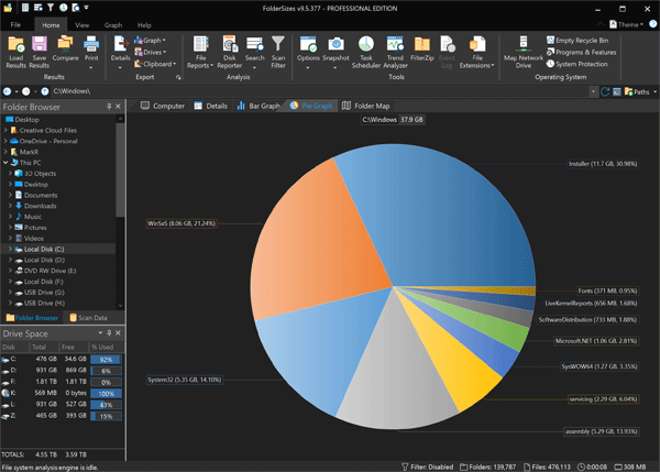 Foldersizes Enterprise 9.5.397 Free Download