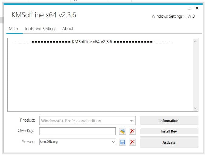 KMSOffline 2.4.7 Free Download Full