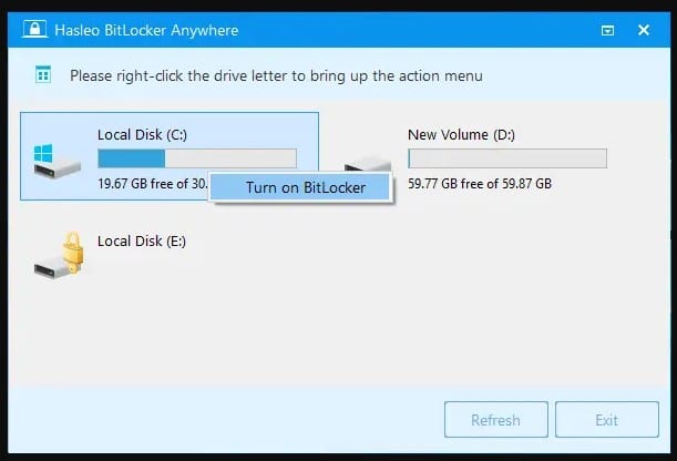 Hasleo BitLocker Anywhere 9.5 (All Edition) Full