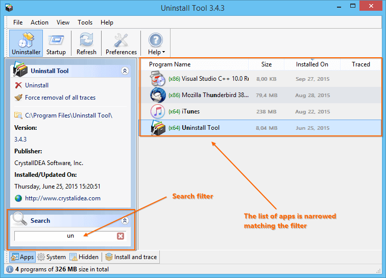 Uninstall Tool 3.7.4 Build 5725