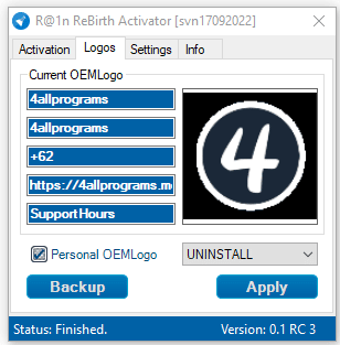 R@1n ReBirth Activator 1.10 Final