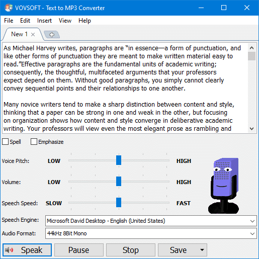 VovSoft Text to MP3 Converter 2.5.0 Full