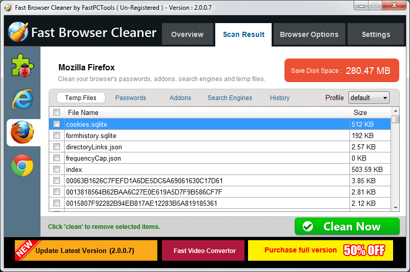 Fast Browser Cleaner 2.1.1.5 Full