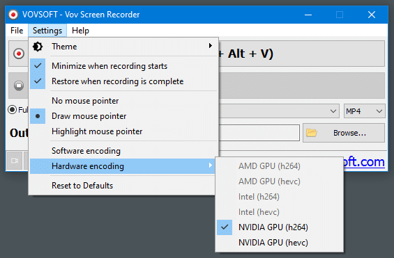 VovSoft Screen Recorder 4.1 Free Download