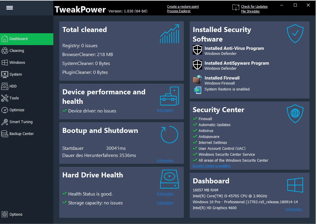 TweakPower 2.038 Free Download