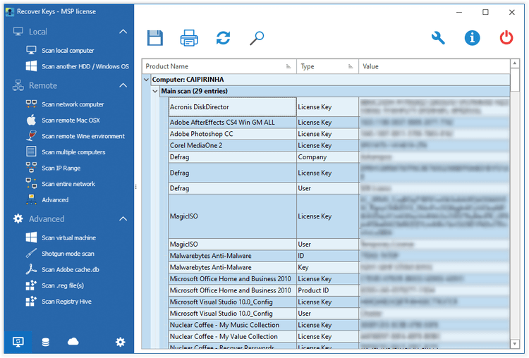 Nuclear Coffee Recover Keys 12.0.6.308 Enterprise