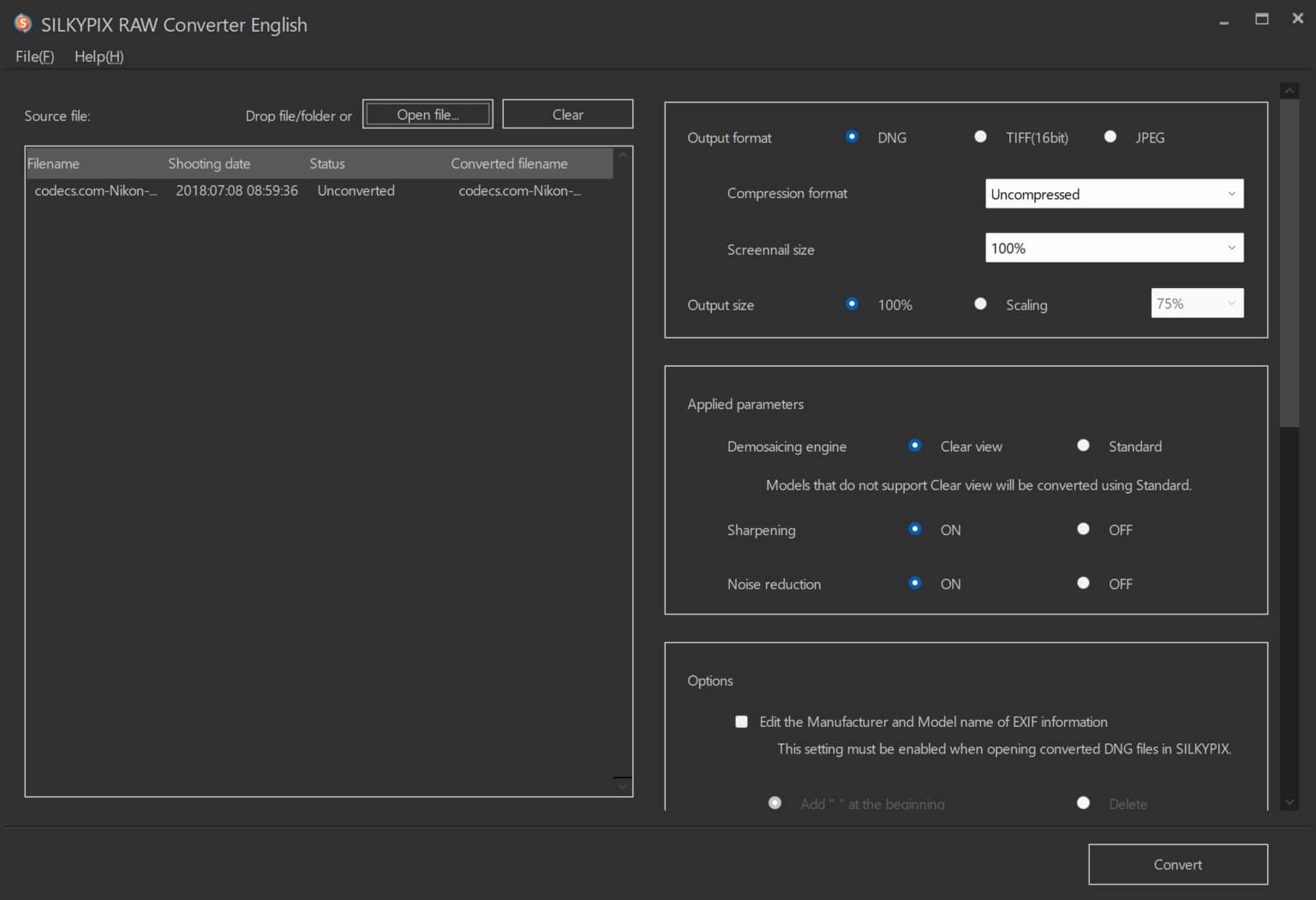 SILKYPIX RAW Converter 1.0.6.0 Free Download