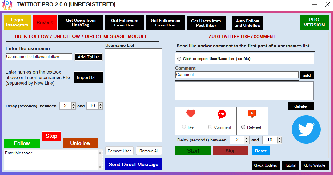 TwitBot Pro 2.2.1 Free Download Full