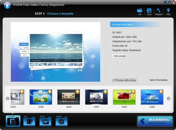 iPixSoft Flash Gallery Factory 3.6.0 Free Download