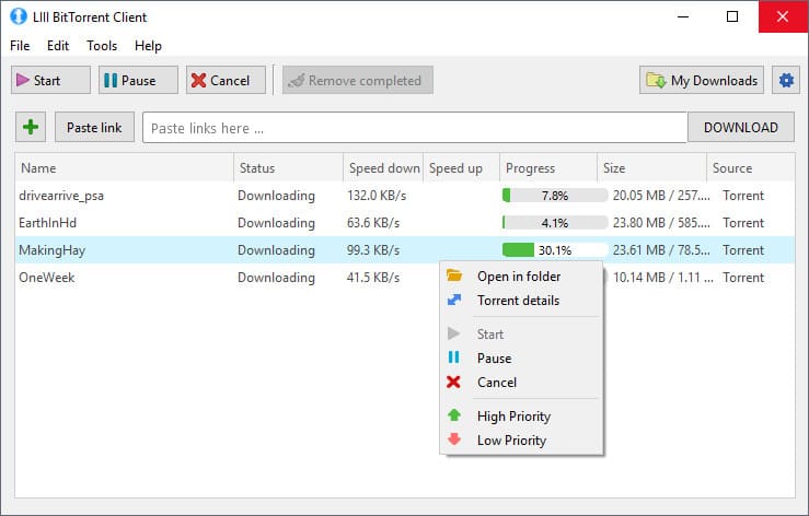 LIII BitTorrent Client 0.1.1.20 Free Download Full