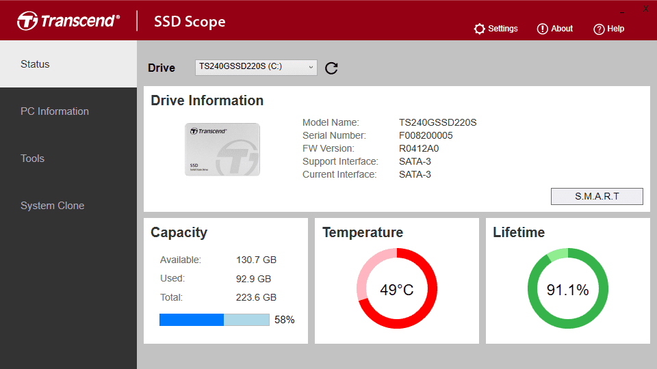 Transcend SSD Scope 4.19 Free Download Full