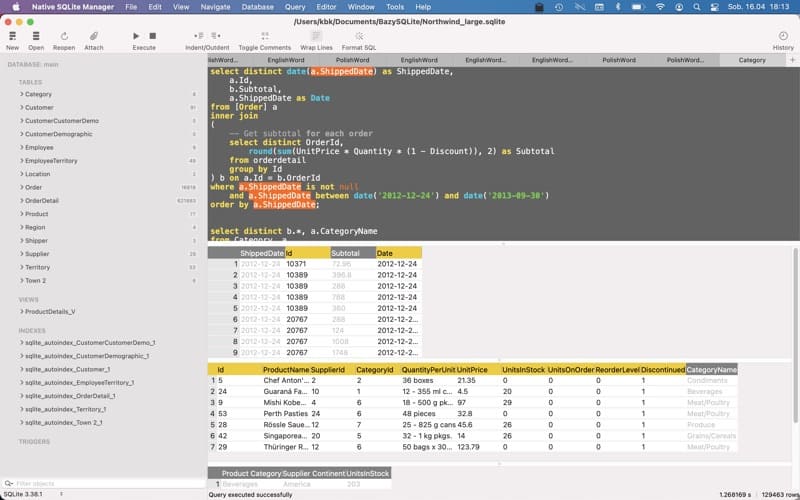 Native SQLite Manager 1.27.3 Free Download