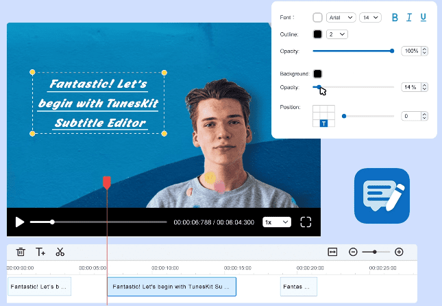 TunesKit Subtitle Editor 2.0.0.16 Free Download