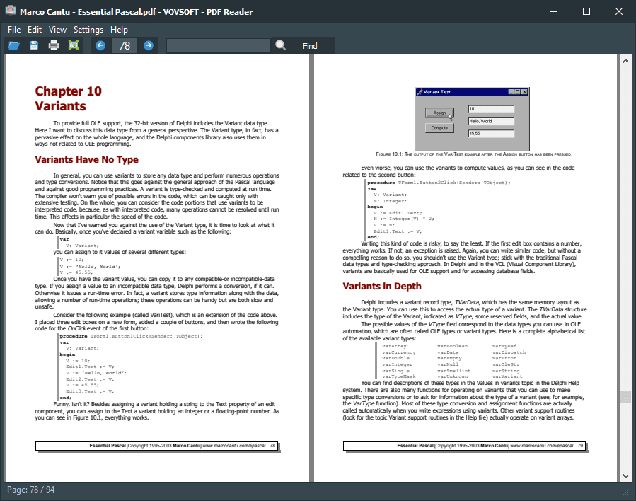 Vovsoft PDF Reader 5.2