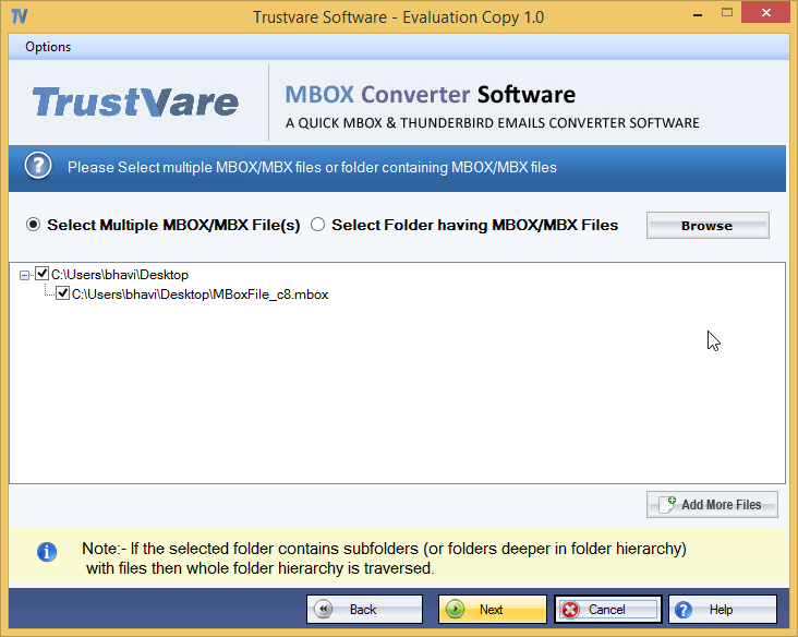 TrustVare MBOX to Office 365 Converter